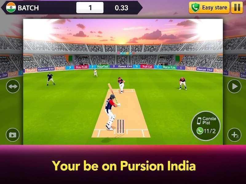 ODI Cricket Heroes India Gameplay ODI Cricket Heroes India Game Screenshot